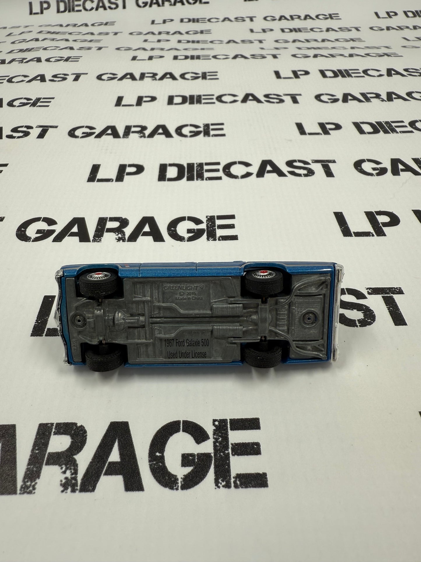 SAMPLE CAR GREENLIGHT 1967 Ford Galaxie 500 Blue 1:64 Diecast