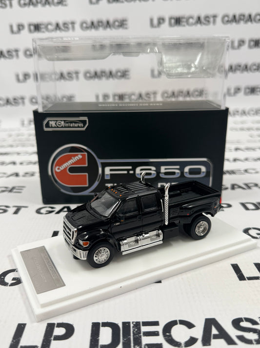 MK Miniatures 2015 Ford F-650 Truck Black 1:64 Diecast HEC Exclusive