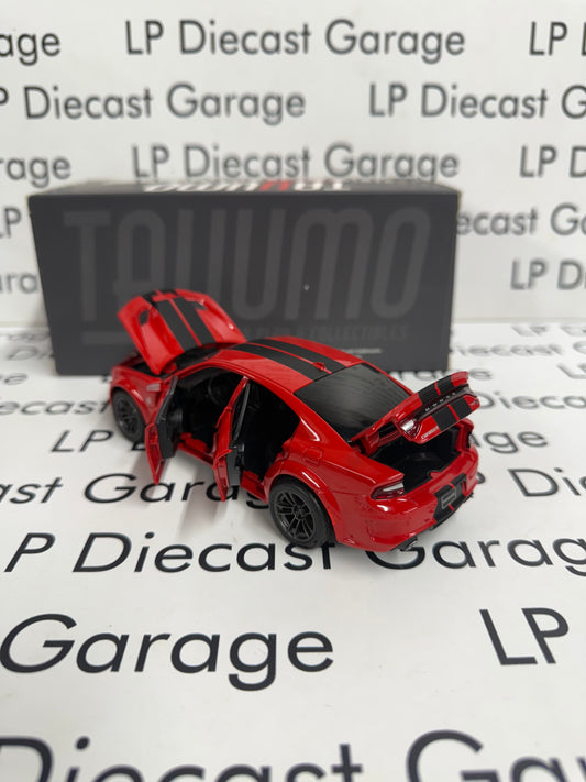 TAYUMO 2020 Dodge Charger Hellcat Red w/ Black Stripes 1:36 Scale Diecast Lights & Sound