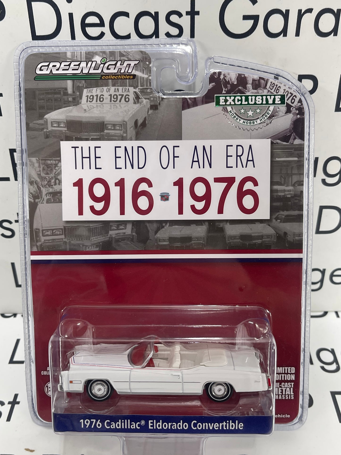 GREENLIGHT 1976 Cadillac Eldorado Convertible White 1:64 Diecast End of Era