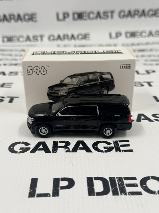 596 Model Chevrolet Suburban Black SUV 1:64 Diecast