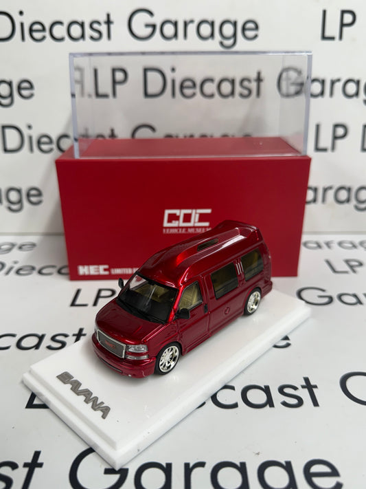 GOC GMC Savana RV Van Red Limited Edition 1:64 Diecast HEC Exclusive