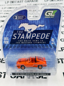 GREENLIGHT 1978 Ford Mustang King Cobra II Tangerine 1:64 Diecast Stampede Series 2