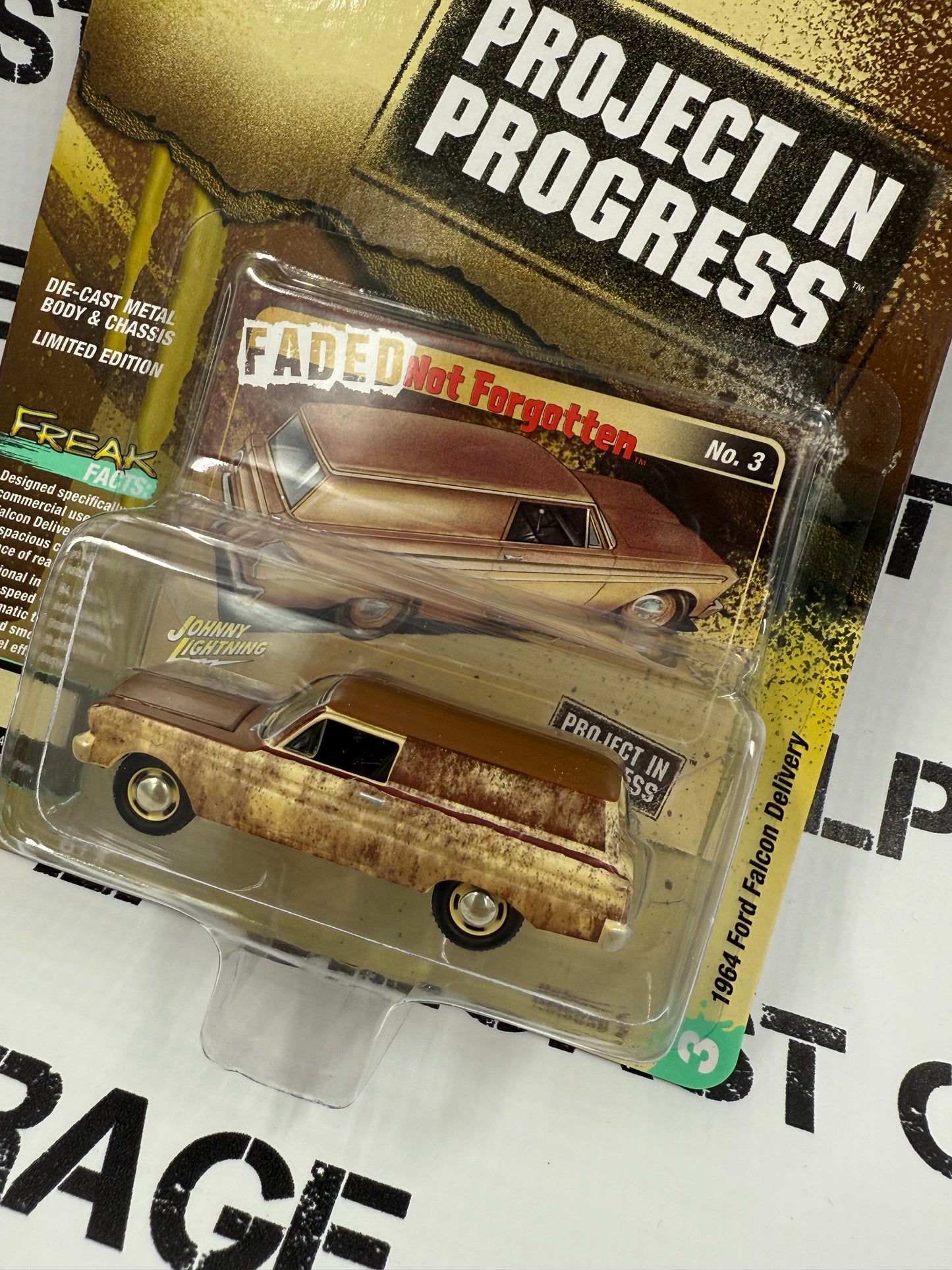 JOHNNY LIGHTNING 1964 Ford Falcon Delivery Project Yellow 1:64 Diecast Street Freaks