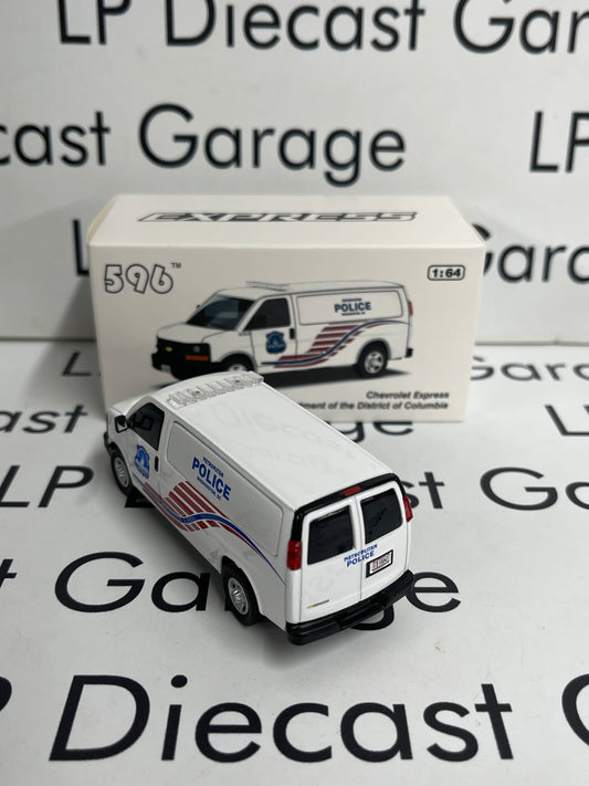 596 Model Chevrolet Express Van Metropolitan Police 1:64 Diecast