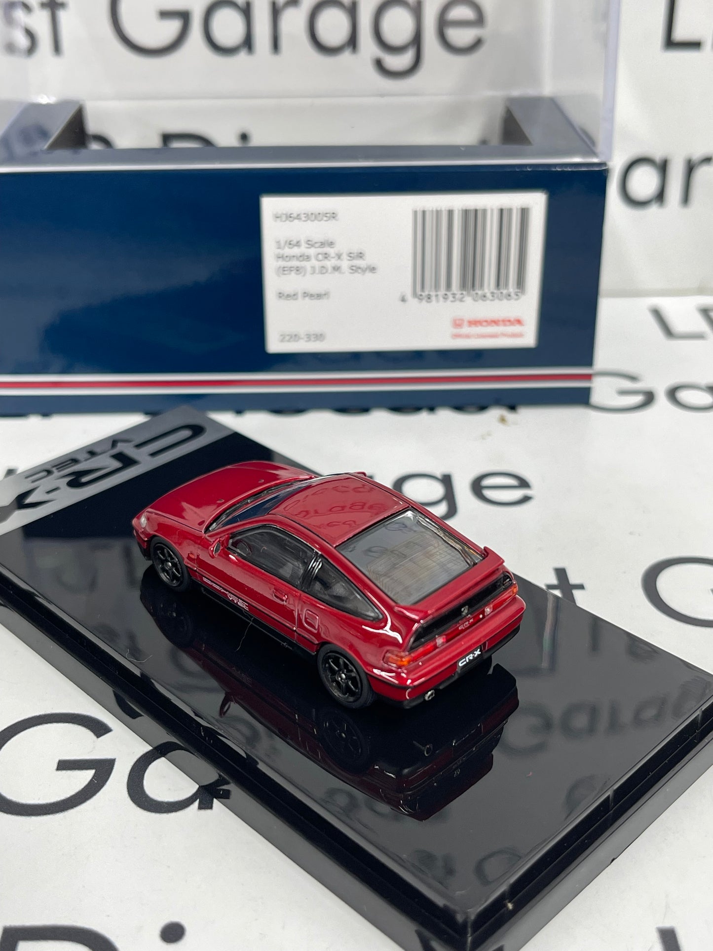 HOBBY JAPAN Honda CRX SiR EF8 Red VTECH 1:64 Diecast
