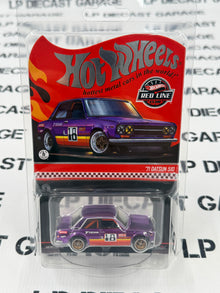 HOT WHEELS '71 Datsun 510 Purple #18 RLC Collector Car 1:64 Diecast