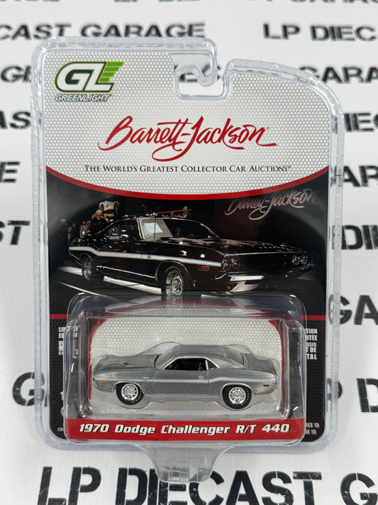 RAW CHASE GREENLIGHT 1970 Dodge Challenger R/T 440 1:64 Diecast Barrett Jackson