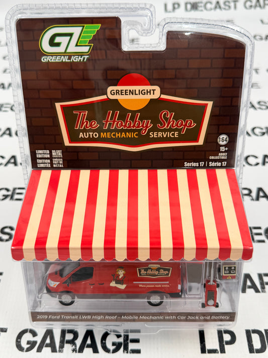 GREENLIGHT 2019 Ford Transit LWB Mobile Mechanic 1:64 Diecast Hobby Shop