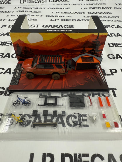 GCD Toyota 4Runner Inferno Orange Dirty Version 1:64 Diecast DiecastTalk Exclusive