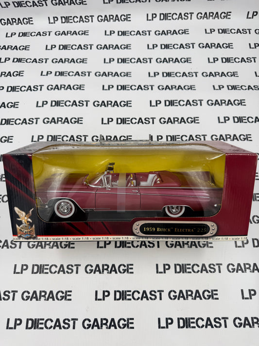 ROAD SIGNATURES 1959 Buick Electra 225 Pink Convertible 1:18 Diecast
