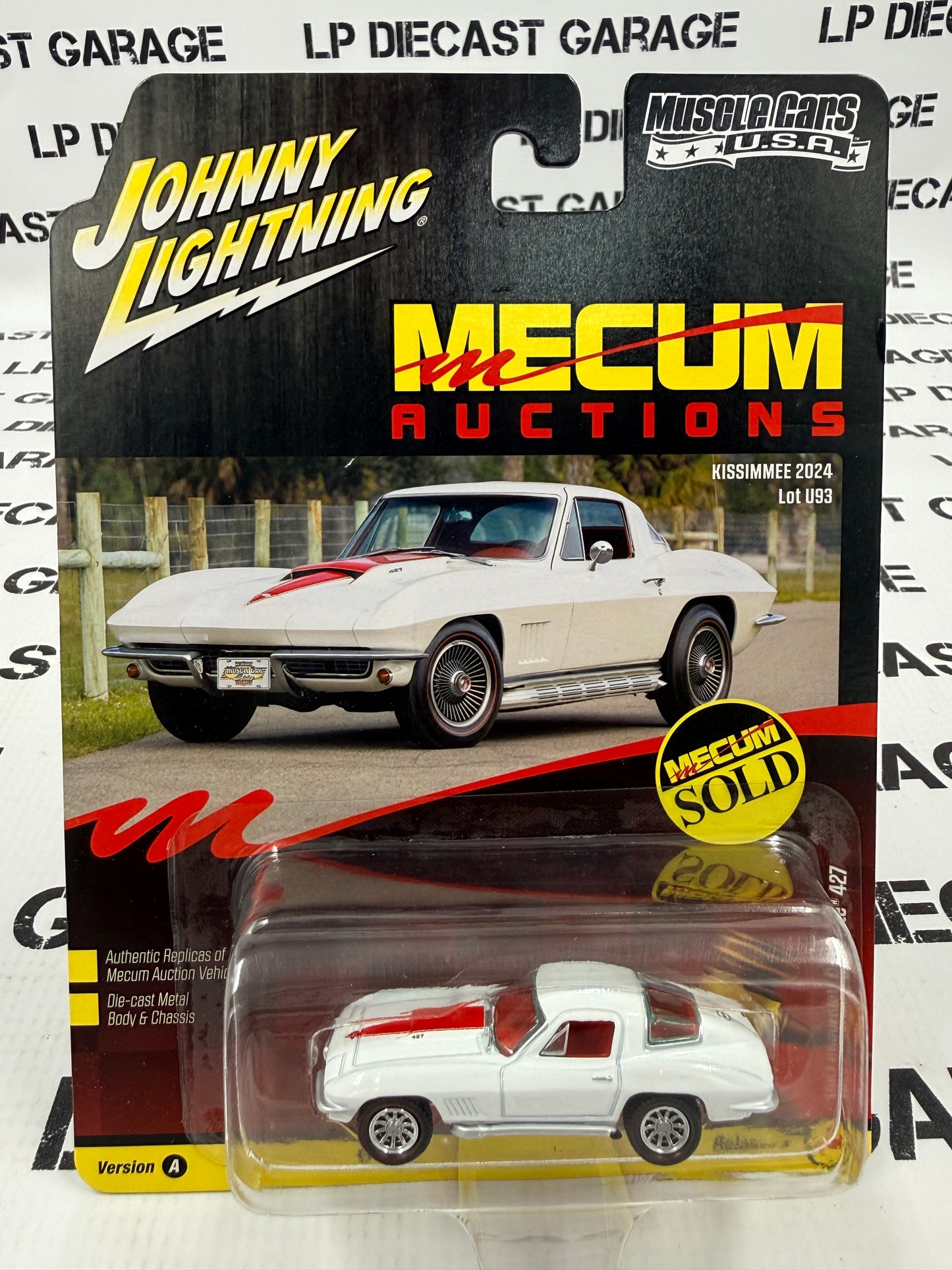 JOHNNY LIGHTNING 1967 Chevrolet Corvette 427 White 1:64 Diecast Mecum