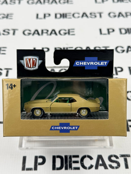 M2 1969 Chevrolet Camaro COPO 427 Gold 1:64 Diecast Detroit Muscle