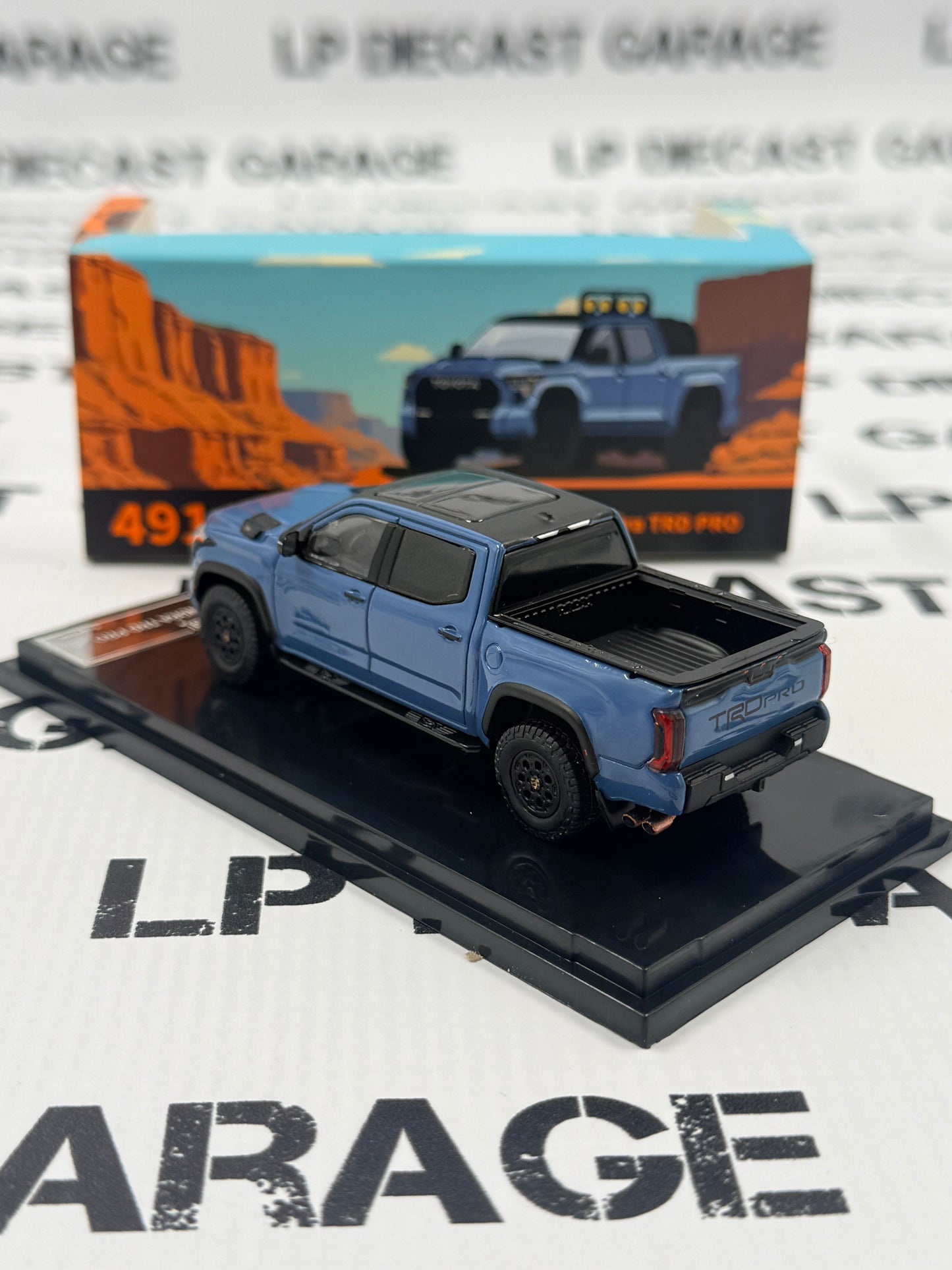 GCD 2024 Toyota Tundra TRD Pro Blue Truck 1:64 Diecast
