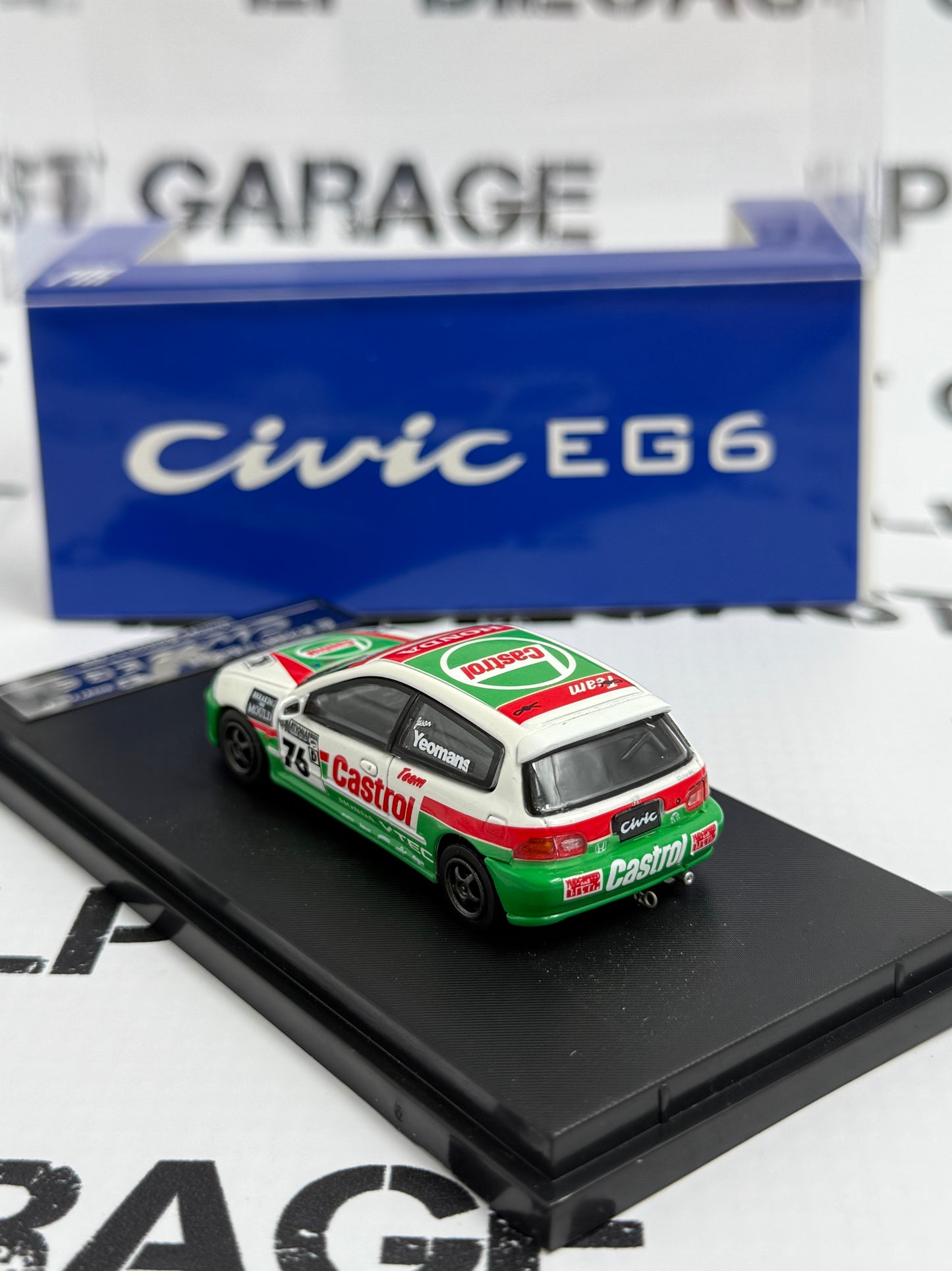 STREET WEAPON Honda Civic EG6 Castrol #76 1:64 Diecast Limited Edition