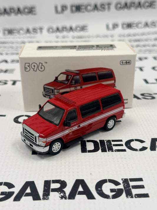 596 Model Ford E350 Van Los Angeles CA Fire Department 1:64 Diecast