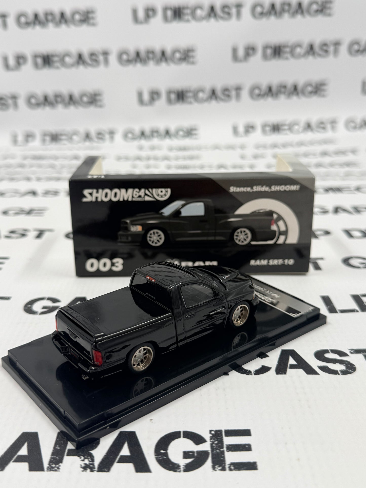 GCD Shoom Dodge Ram SRT10 Black Truck 1:64 Diecast