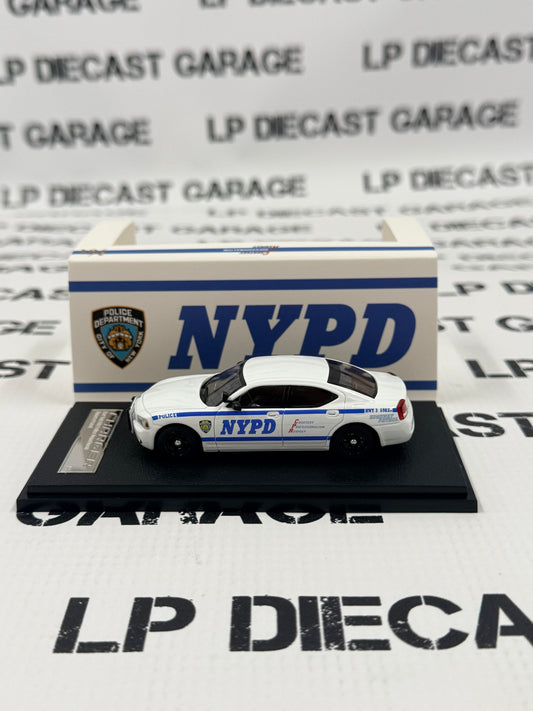 ROLLIN 2008 Dodge Charger NYPD New York Slick Top Police 1:64 Diecast