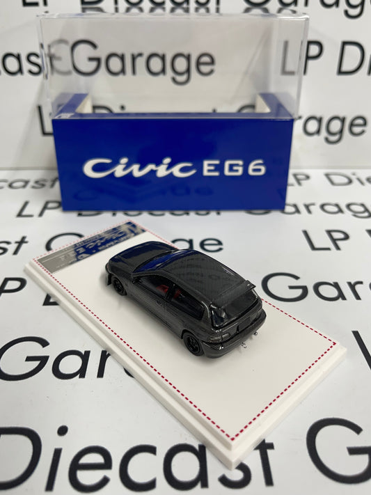 STREET WEAPON Honda Civic EG6 Hatch Carbon Fiber 1:64 Diecast Ghost Player