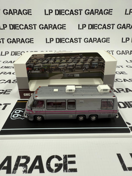 MK Miniatures GMC Motorhome Silver/ Purple 1:64 Resin Model APAxpo Exclusive