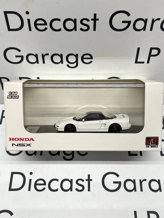 LCD MODELS 1992 Honda NSX Acura White with Black Rims 1:64 Diecast