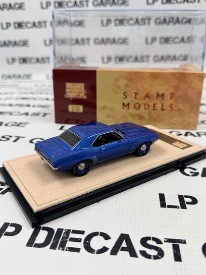 STAMP MODELS 1969 Chevy Camaro COPO ZL1 Blue 1:43 Scale Resin Model
