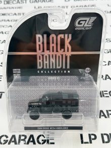 GREENLIGHT 1944 Dodge WC54 Ambulance 1:64 Diecast Black Bandit