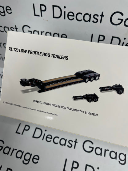 DIECAST MASTERS XL 120 Low Profile HDG Black Trailer 1:50 Diecast