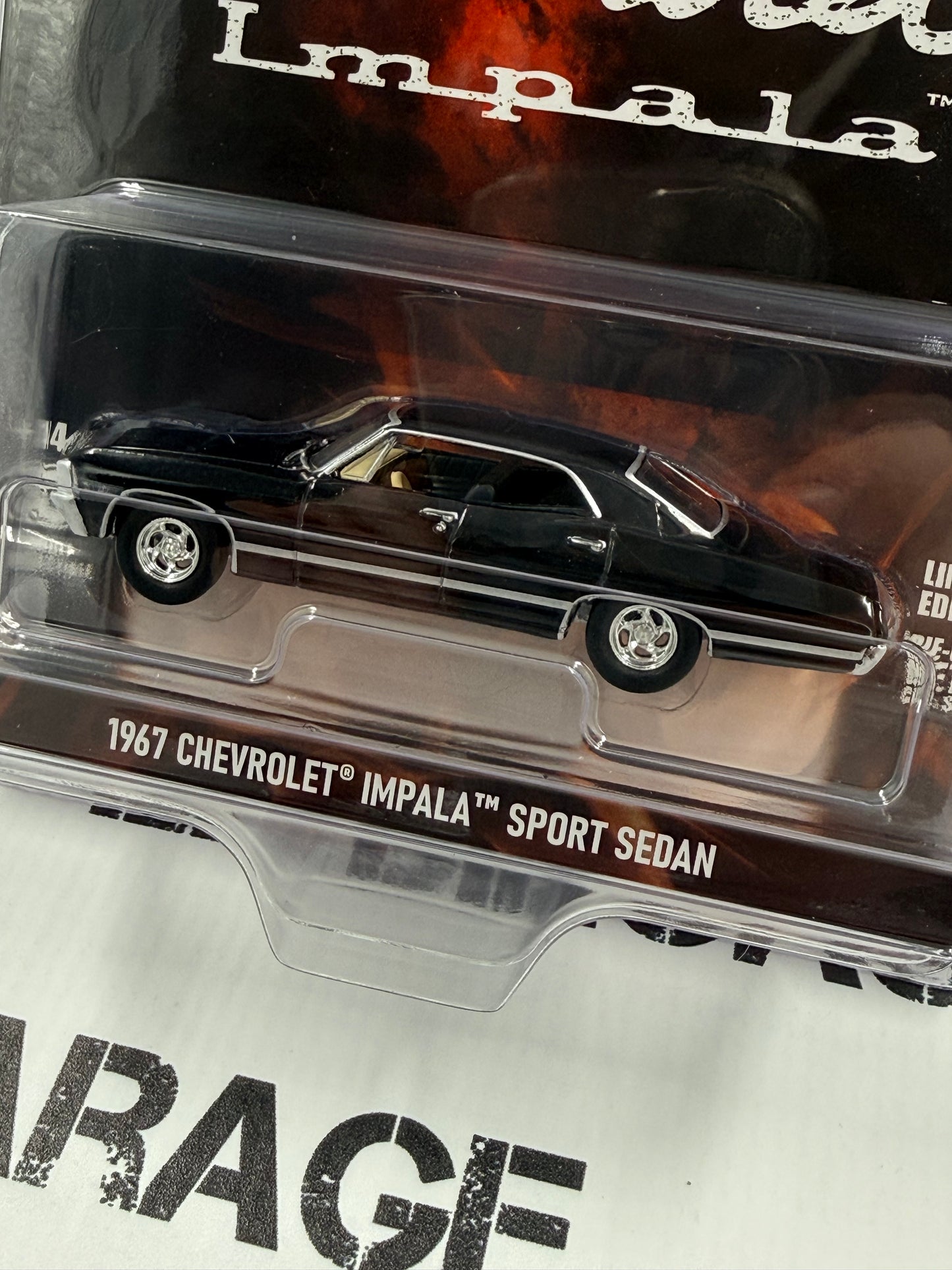 GREENLIGHT 1967 Chevrolet Impala Sport Sedan Black 1:64 Diecast