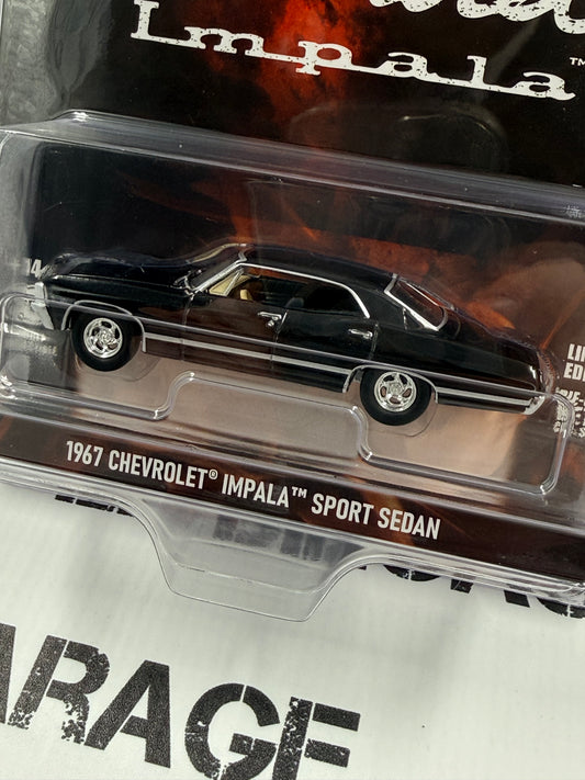 GREENLIGHT 1967 Chevrolet Impala Sport Sedan Black 1:64 Diecast