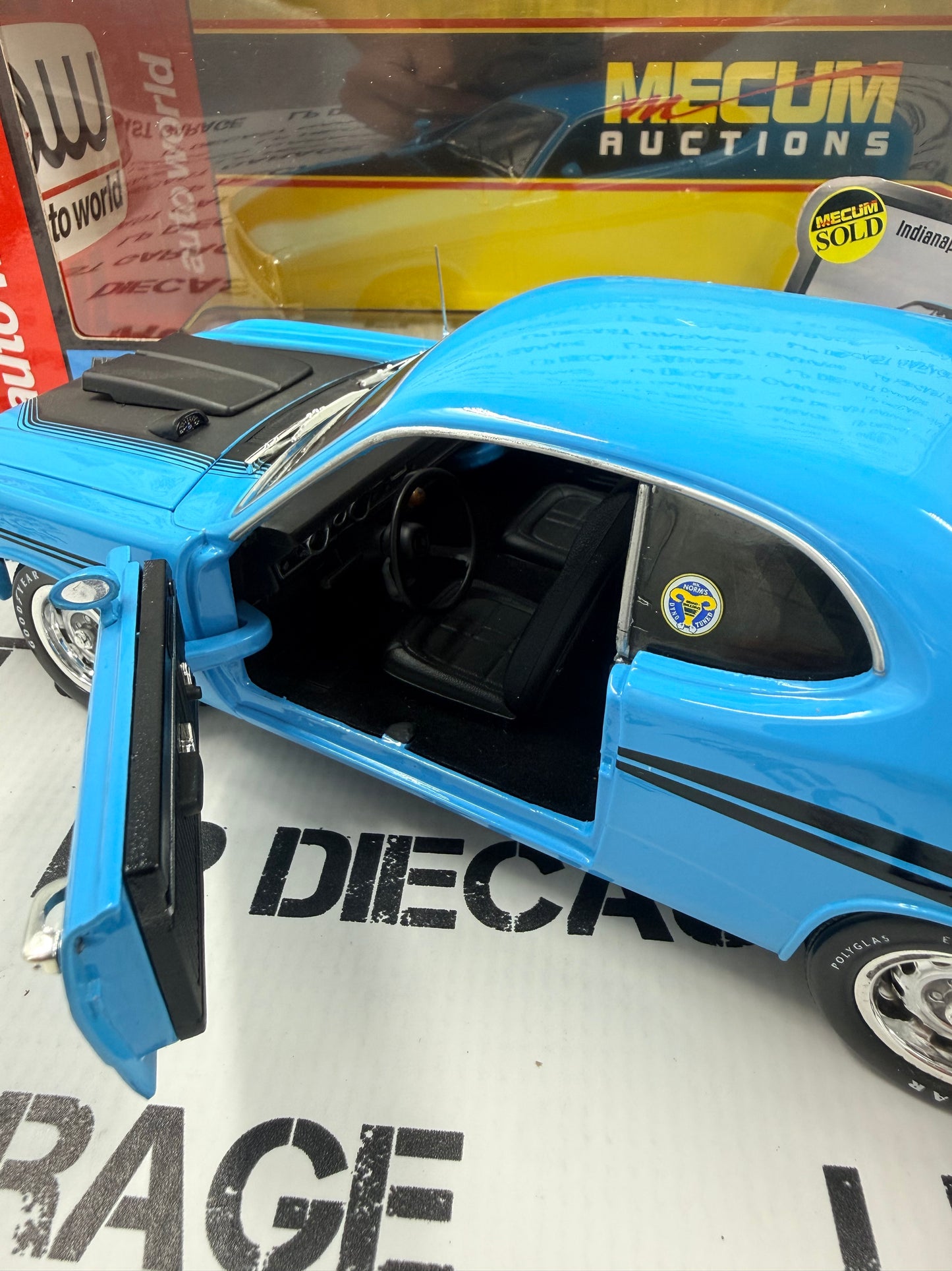 AUTO WORLD 1972 Dodge Demon GSS Petty Blue 1:18 Diecast Mecum Auctions
