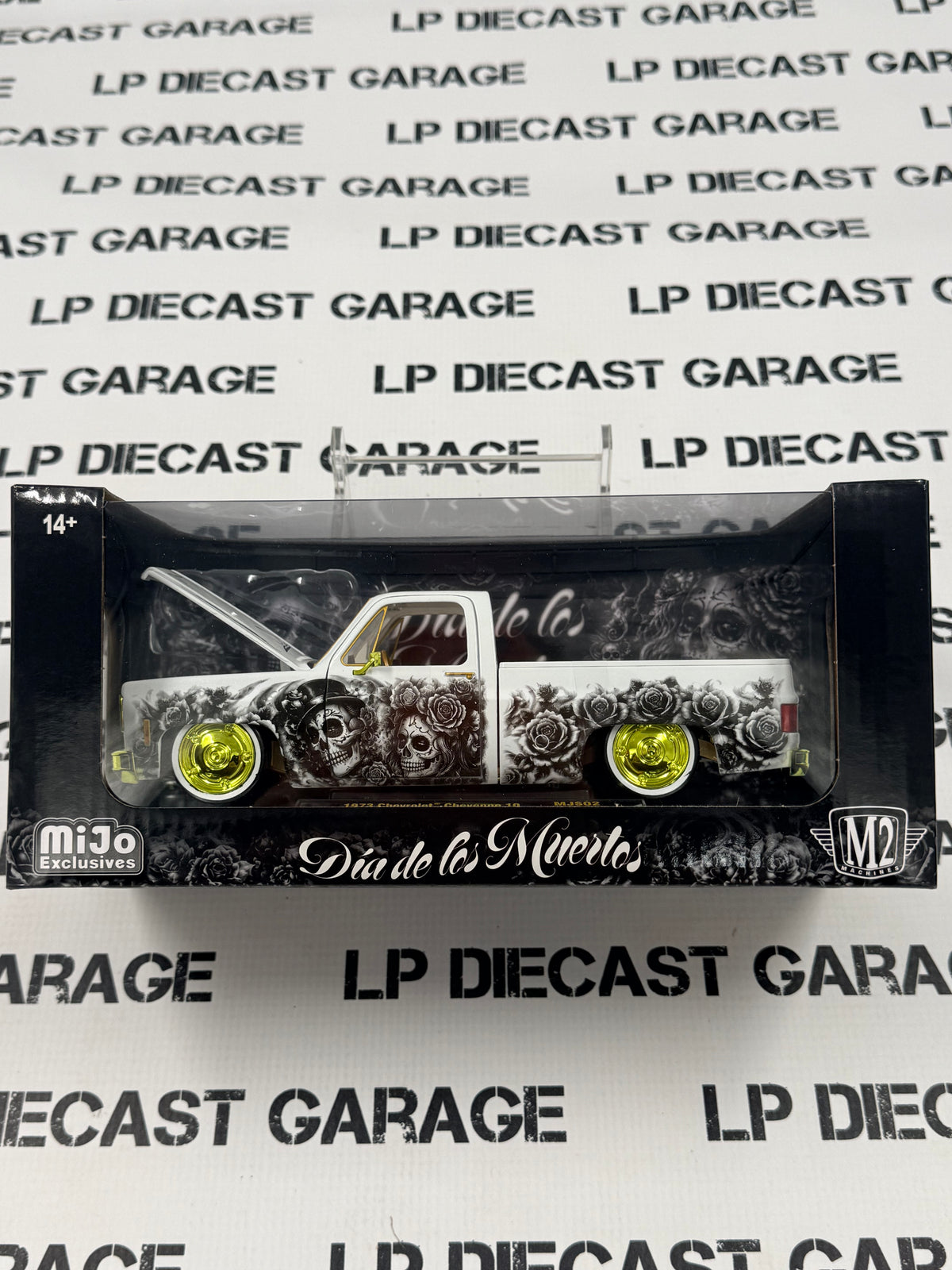 CHASE M2 1973 Chevrolet Cheyenne 10 Dia De Los Muertos MiJo 1:24 Diecast