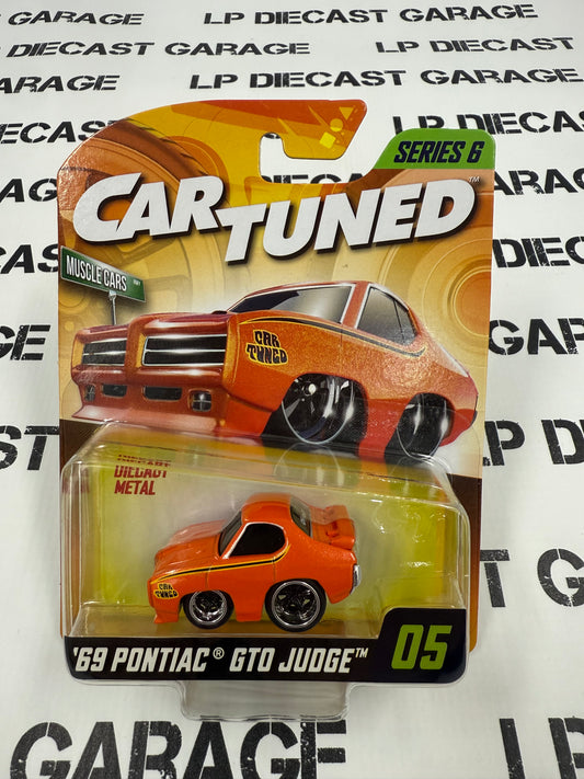 CARTUNED '69 Pontiac GTO Judge Orange 1:64 Diecast Series 6