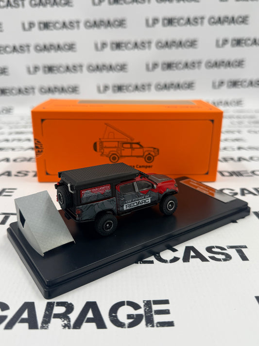 GCD 2023 Toyota Tacoma Camper Black Red REDARC 1:64 Diecast