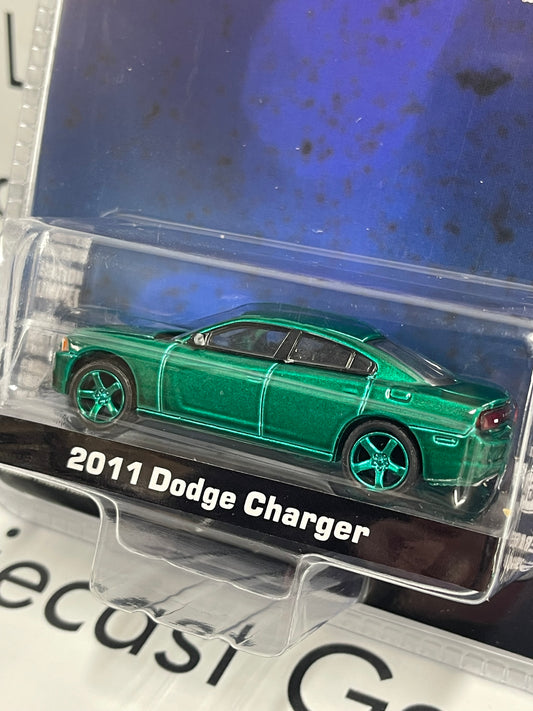 GREEN MACHINE CHASE GREENLIGHT 2011 Dodge Charger John Wick 1:64 Diecast Hollywood