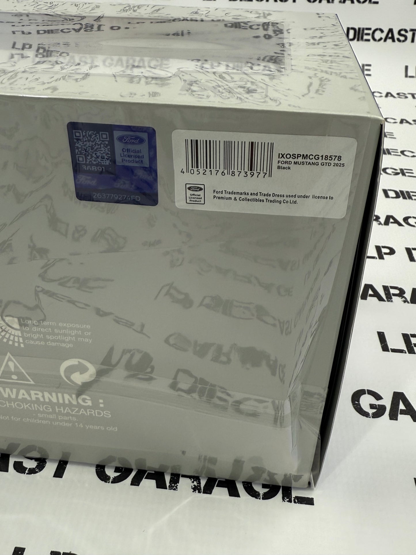 IXO Models 2025 Ford Mustang GTD Black 1:18 Diecast Exclusive