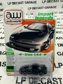 AUTO WORLD 1993 Mitsubishi 3000GT VR-4 Black 1:64 Diecast Import Legends