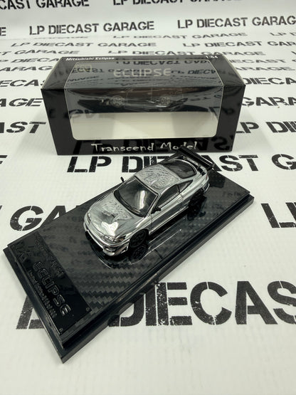 TRANSCEND MODEL 1995 Mitsubishi Eclipse Chrome Edition 1:64 Diecast
