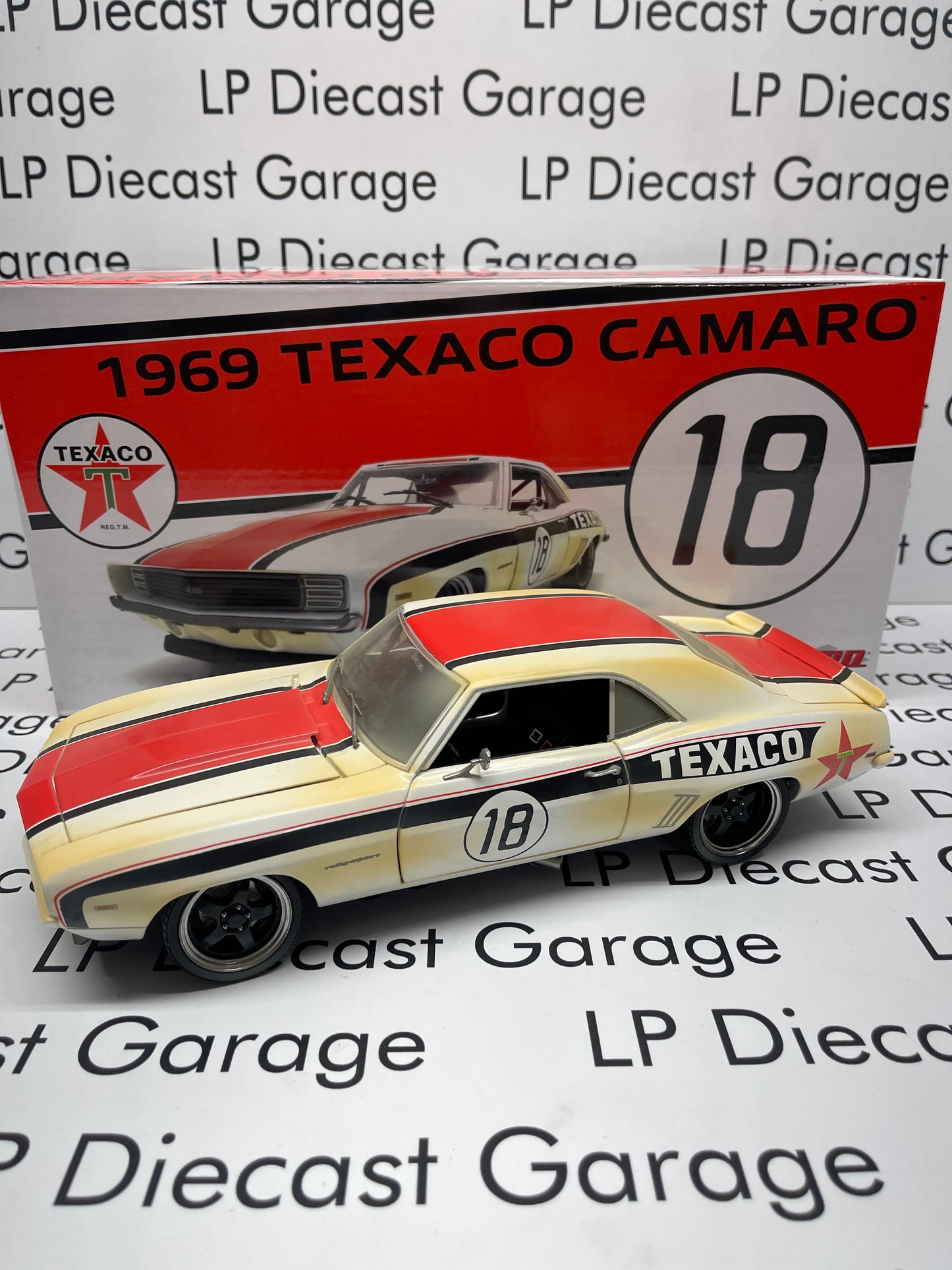 GMP 1969 Chevrolet Camaro RS Pro Touring Texaco #18 1:18 Scale Diecast 18986