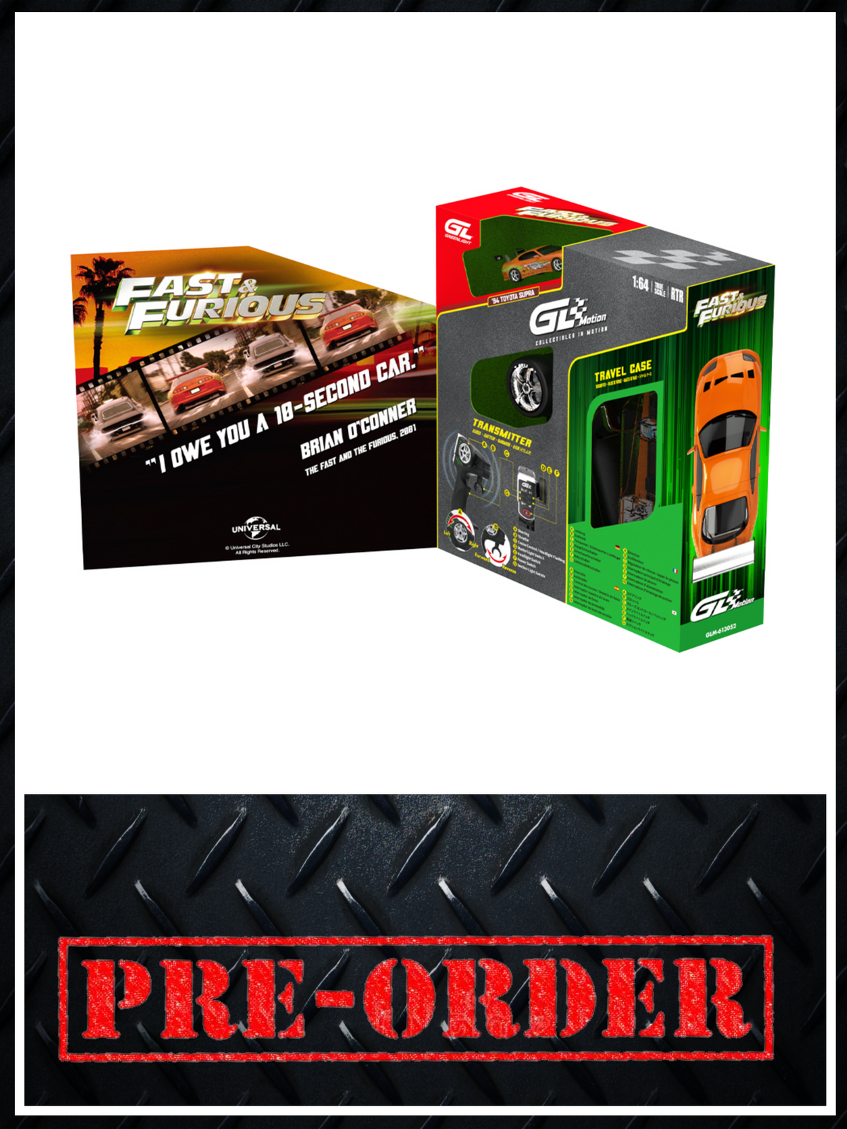 GREENLIGHT Motion '94 Toyota Supra The Fast & The Furious Combo Set 1:64 scale RC Car PRE-ORDER