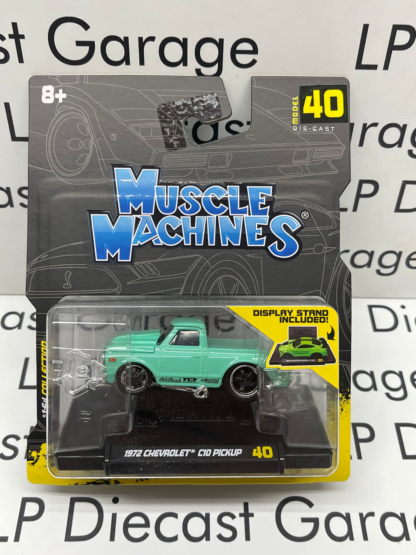 MAISTO 1972 Chevrolet C10 Pickup Green 1:64 Diecast Muscle Machines