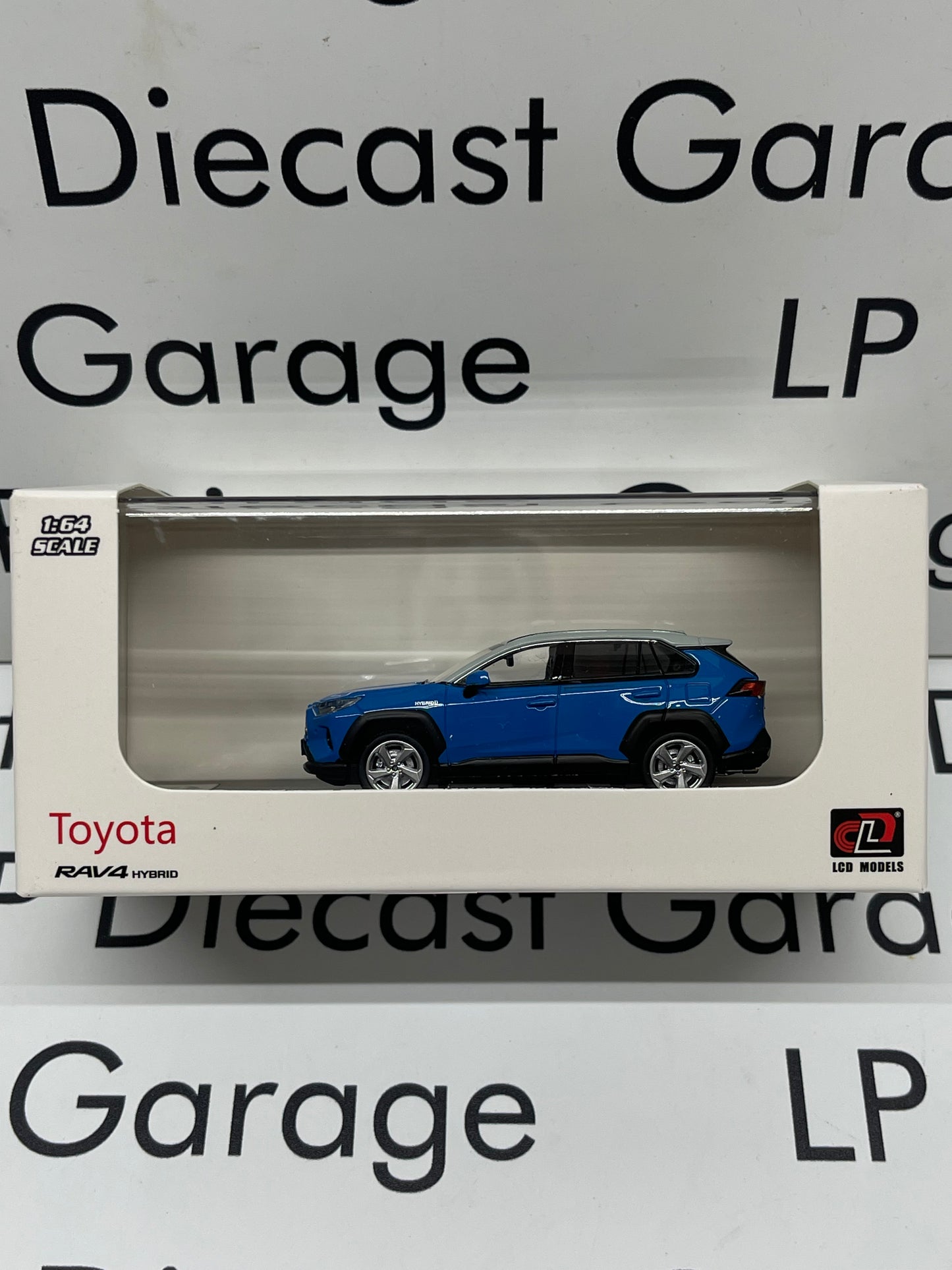 LCD MODELS 2023 Toyota RAV4 Hybrid Calvary Blue Color 1:64 Diecast