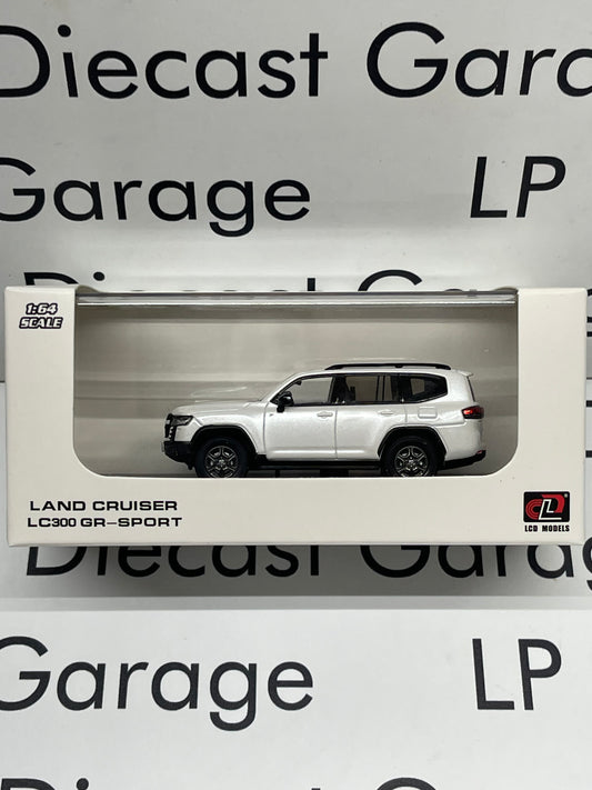 LCD MODELS 2022 Toyota Land Cruiser LC300 GR Sport White Color 1:64 Diecast