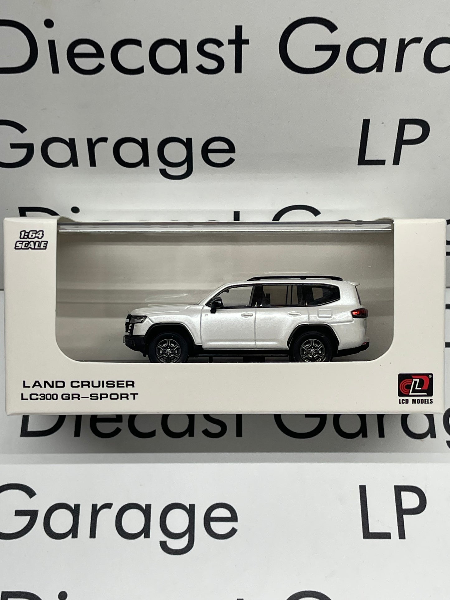 LCD MODELS 2022 Toyota Land Cruiser LC300 GR Sport White Color 1:64 Diecast