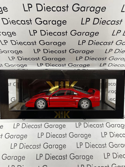 KK Scale 1987 Ferrari F40 Red Super Car 1:18 Diecast