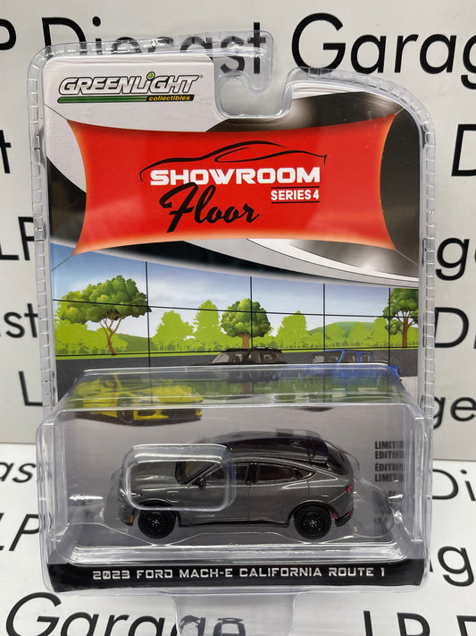 GREENLIGHT 2023 Ford Mustang Mach E Gray Metallic 1:64 Diecast Showroom