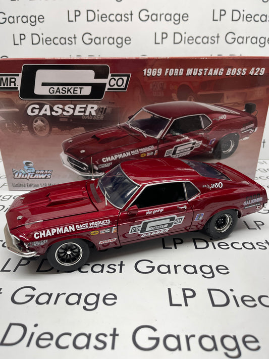 ACME 1969 Ford Mustang Boss 429 Mr. Gasket Gasser 1:18 Diecast