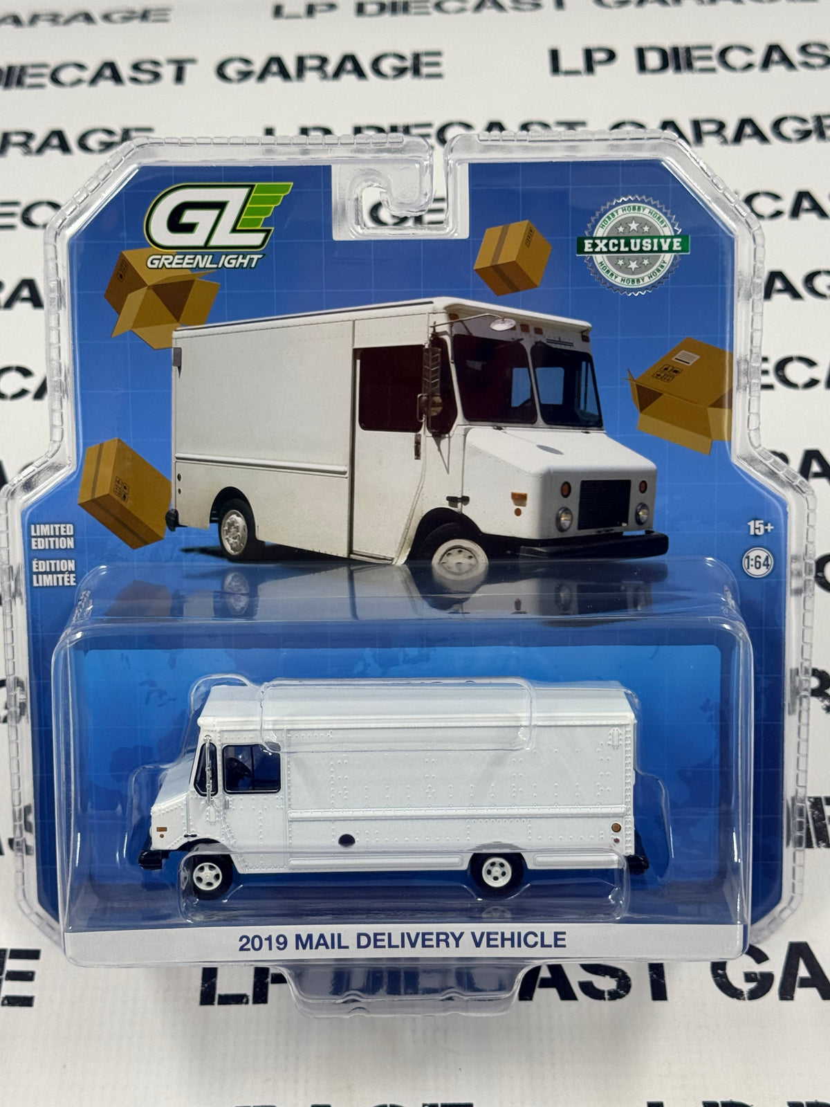 GREENLIGHT 2019 Mail Delivery Vehicle White Bread Truck 1:64 Diecast