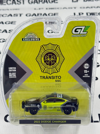 GREENLIGHT 2022 Dodge Charger SSC Mexico City Traffic Control 1:64 Diecast