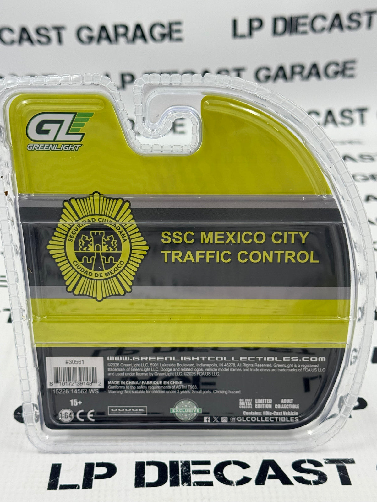 GREENLIGHT 2022 Dodge Charger SSC Mexico City Traffic Control 1:64 Diecast